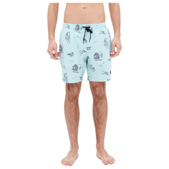 Basehit Ανδρικό μαγιό Men's Printed Packable Volley Shorts
